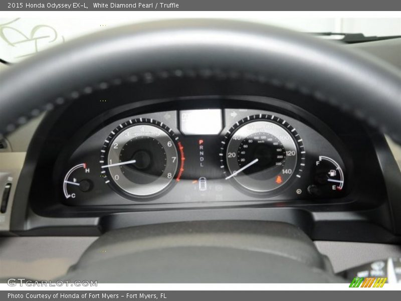 White Diamond Pearl / Truffle 2015 Honda Odyssey EX-L