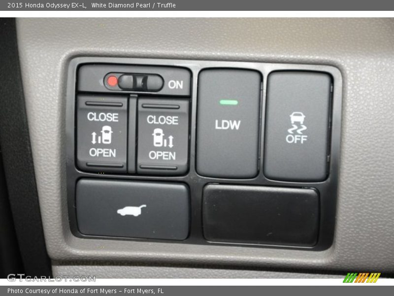 White Diamond Pearl / Truffle 2015 Honda Odyssey EX-L
