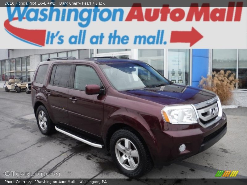 Dark Cherry Pearl / Black 2010 Honda Pilot EX-L 4WD