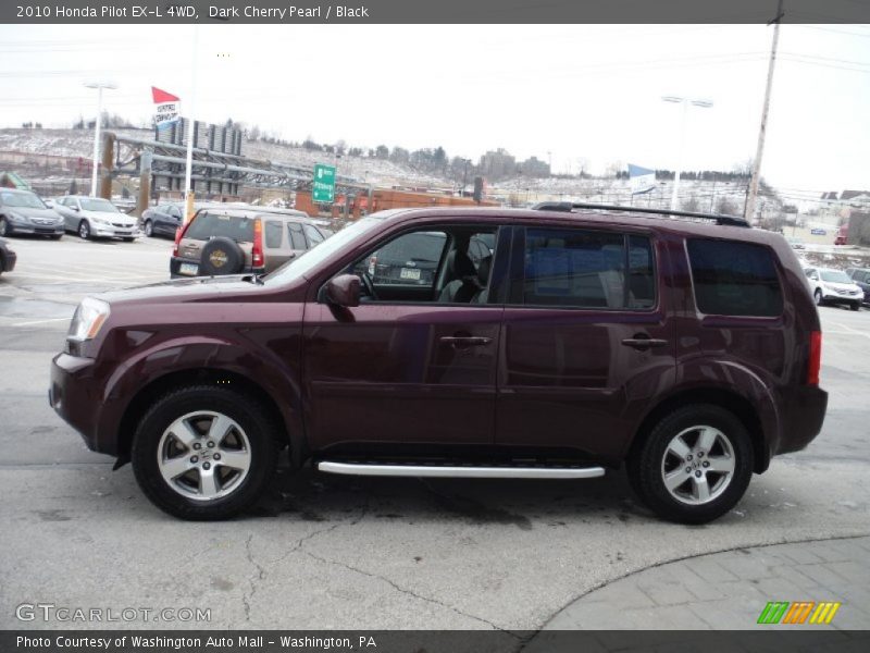 Dark Cherry Pearl / Black 2010 Honda Pilot EX-L 4WD