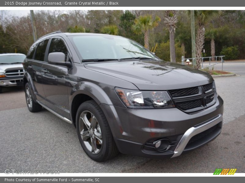 Granite Crystal Metallic / Black 2015 Dodge Journey Crossroad