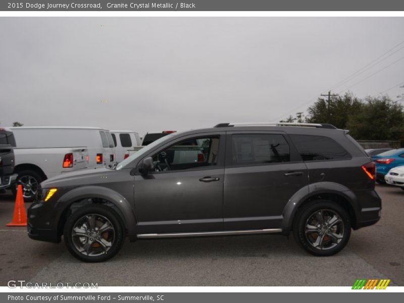 Granite Crystal Metallic / Black 2015 Dodge Journey Crossroad