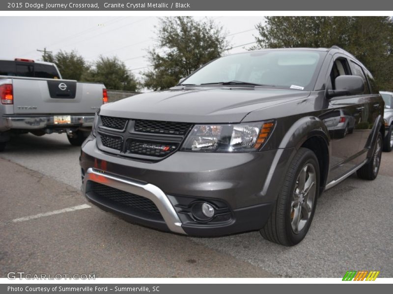 Granite Crystal Metallic / Black 2015 Dodge Journey Crossroad