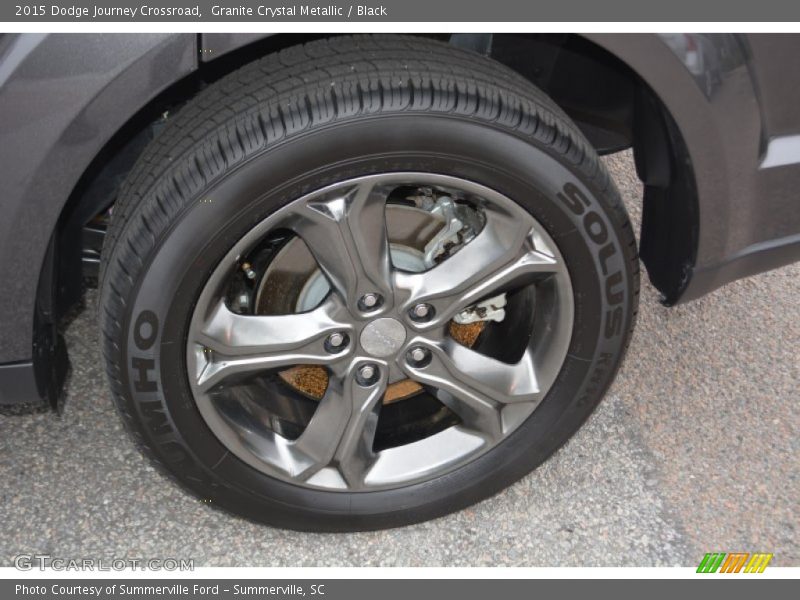 Granite Crystal Metallic / Black 2015 Dodge Journey Crossroad