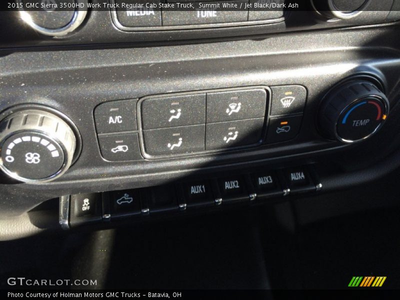 Summit White / Jet Black/Dark Ash 2015 GMC Sierra 3500HD Work Truck Regular Cab Stake Truck