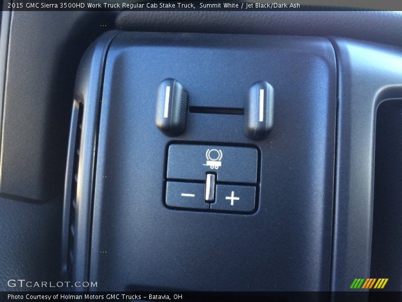 Summit White / Jet Black/Dark Ash 2015 GMC Sierra 3500HD Work Truck Regular Cab Stake Truck