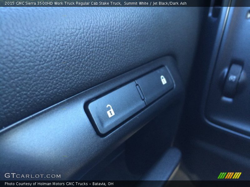 Summit White / Jet Black/Dark Ash 2015 GMC Sierra 3500HD Work Truck Regular Cab Stake Truck