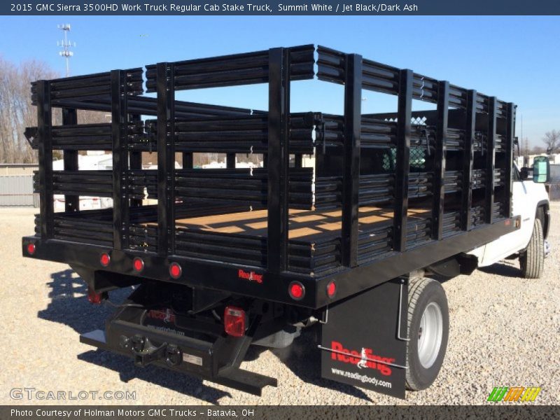 Summit White / Jet Black/Dark Ash 2015 GMC Sierra 3500HD Work Truck Regular Cab Stake Truck