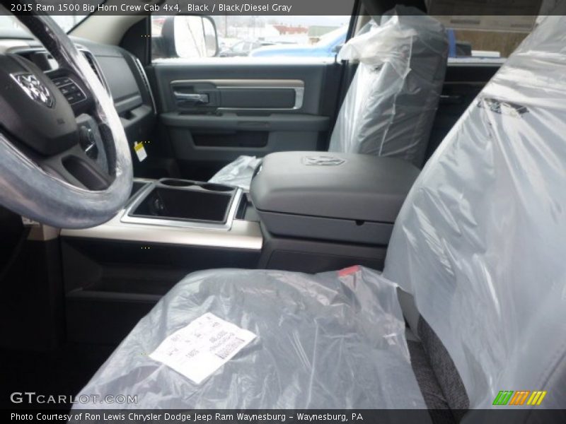 Black / Black/Diesel Gray 2015 Ram 1500 Big Horn Crew Cab 4x4
