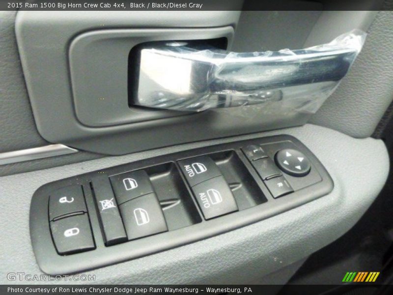 Black / Black/Diesel Gray 2015 Ram 1500 Big Horn Crew Cab 4x4