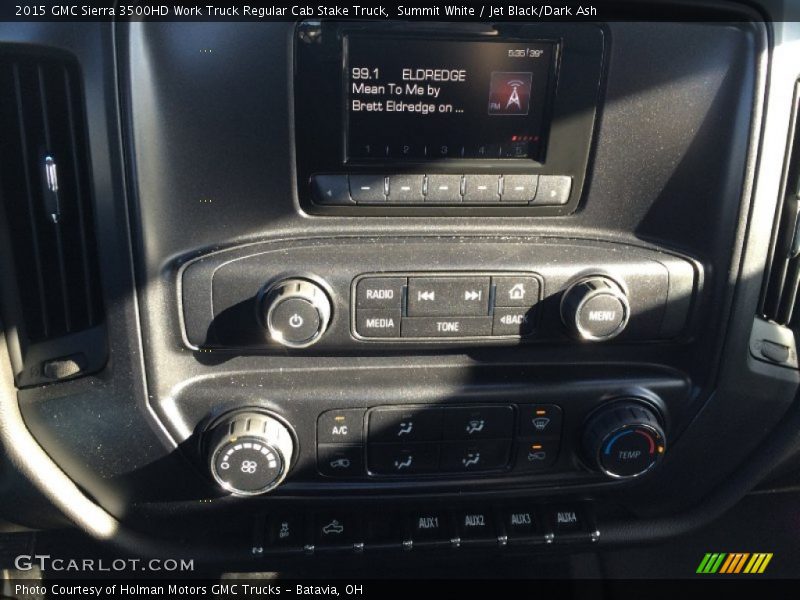 Summit White / Jet Black/Dark Ash 2015 GMC Sierra 3500HD Work Truck Regular Cab Stake Truck