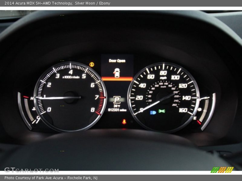 Silver Moon / Ebony 2014 Acura MDX SH-AWD Technology
