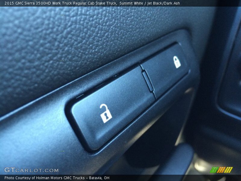 Summit White / Jet Black/Dark Ash 2015 GMC Sierra 3500HD Work Truck Regular Cab Stake Truck