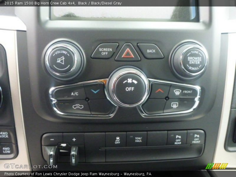 Black / Black/Diesel Gray 2015 Ram 1500 Big Horn Crew Cab 4x4
