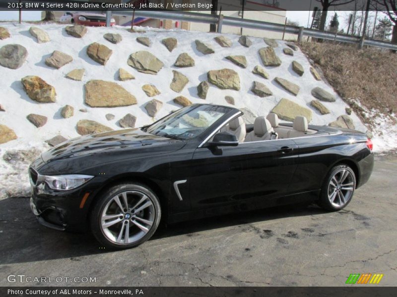 Jet Black / Venetian Beige 2015 BMW 4 Series 428i xDrive Convertible