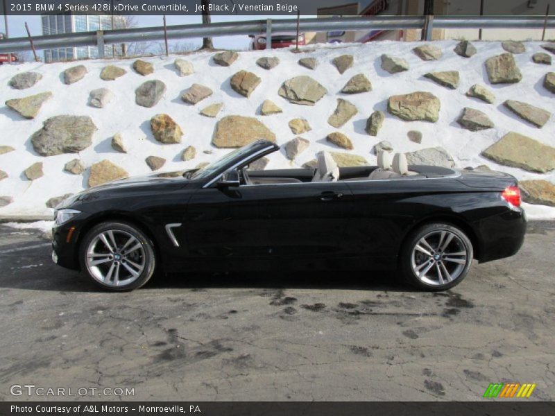Jet Black / Venetian Beige 2015 BMW 4 Series 428i xDrive Convertible