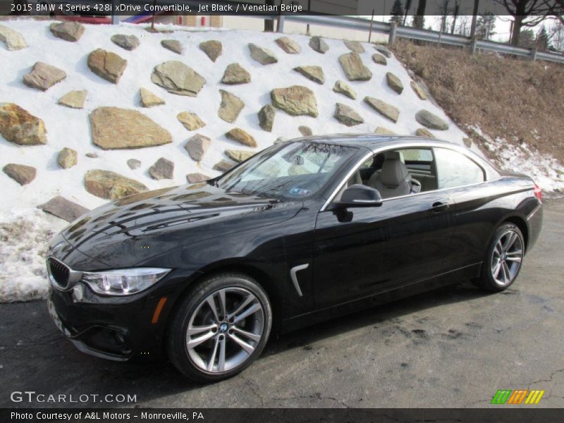 Jet Black / Venetian Beige 2015 BMW 4 Series 428i xDrive Convertible