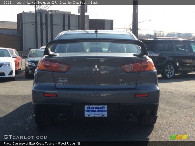 Graphite Gray Pearl / Black 2008 Mitsubishi Lancer Evolution GSR