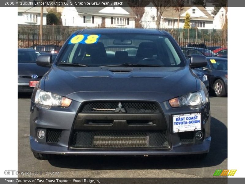 Graphite Gray Pearl / Black 2008 Mitsubishi Lancer Evolution GSR
