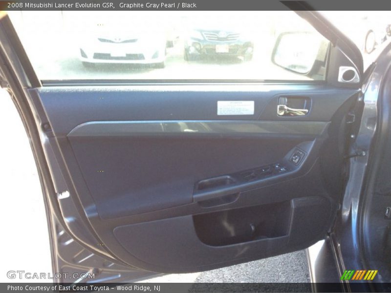 Graphite Gray Pearl / Black 2008 Mitsubishi Lancer Evolution GSR