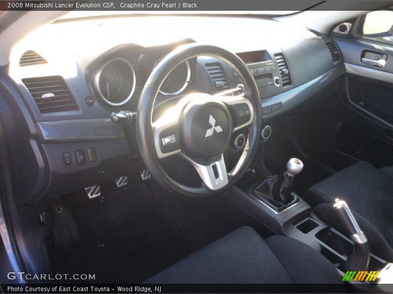 Graphite Gray Pearl / Black 2008 Mitsubishi Lancer Evolution GSR