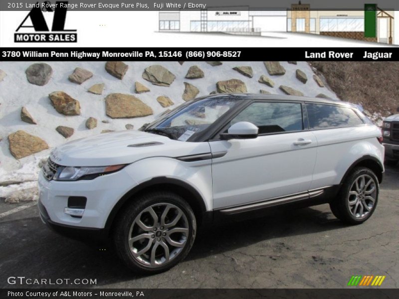 Fuji White / Ebony 2015 Land Rover Range Rover Evoque Pure Plus