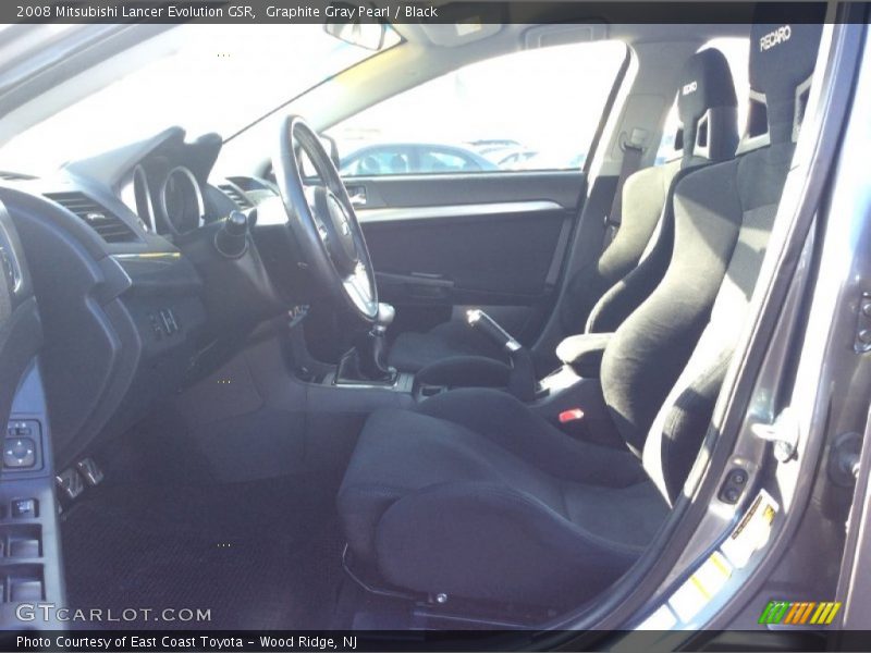 Graphite Gray Pearl / Black 2008 Mitsubishi Lancer Evolution GSR