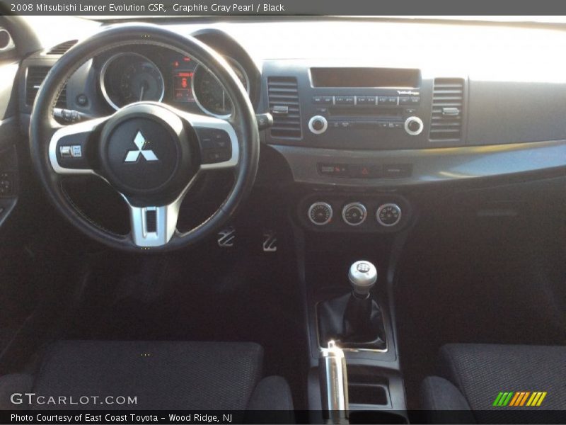 Graphite Gray Pearl / Black 2008 Mitsubishi Lancer Evolution GSR
