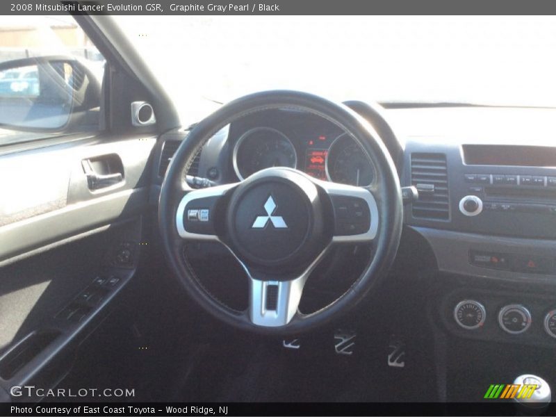 Graphite Gray Pearl / Black 2008 Mitsubishi Lancer Evolution GSR
