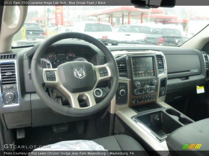 Dashboard of 2015 3500 Laramie Mega Cab 4x4