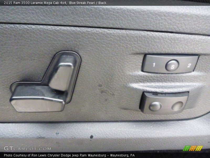 Blue Streak Pearl / Black 2015 Ram 3500 Laramie Mega Cab 4x4