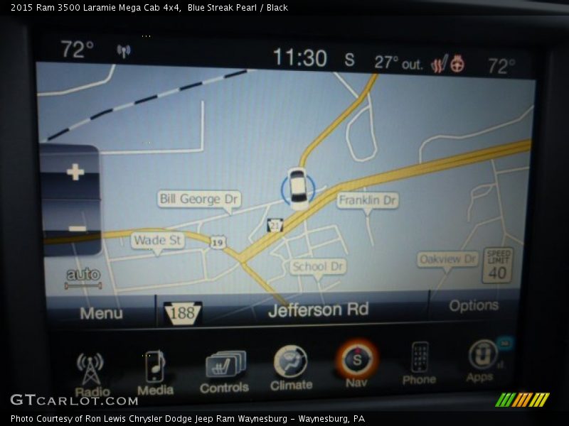 Navigation of 2015 3500 Laramie Mega Cab 4x4
