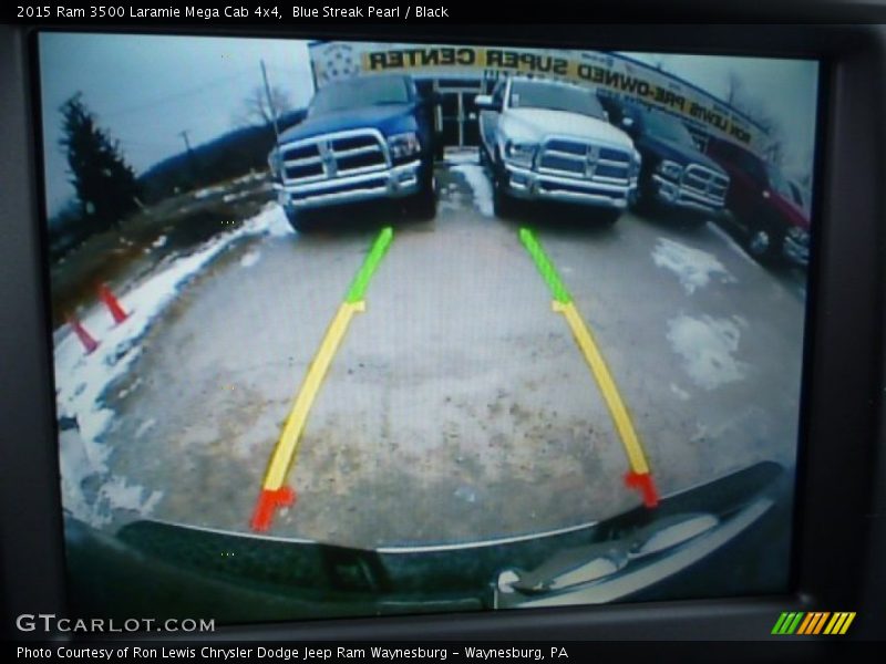Blue Streak Pearl / Black 2015 Ram 3500 Laramie Mega Cab 4x4