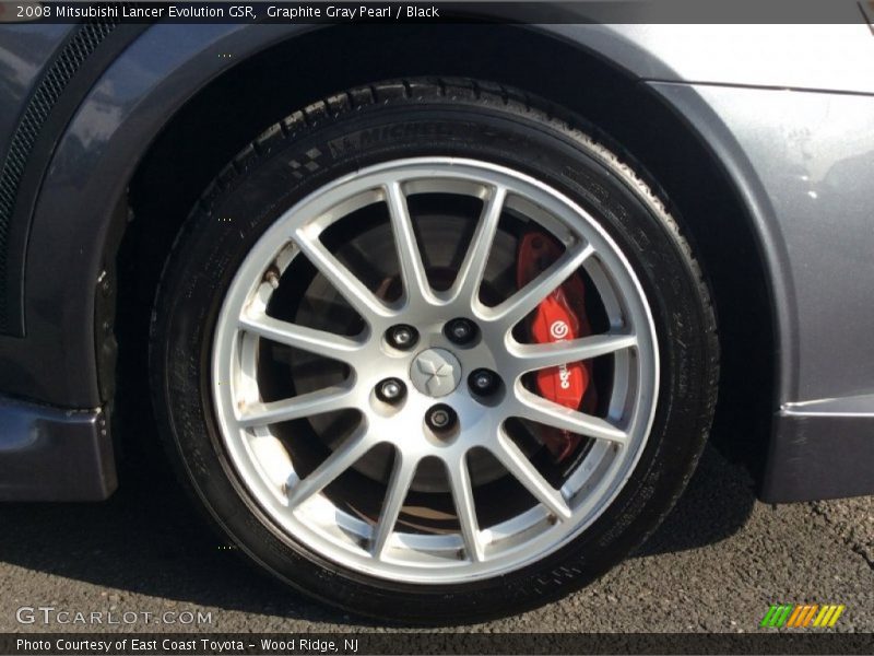 Graphite Gray Pearl / Black 2008 Mitsubishi Lancer Evolution GSR