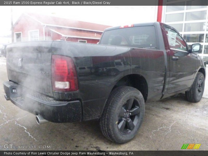 Black / Black/Diesel Gray 2015 Ram 1500 Express Regular Cab 4x4