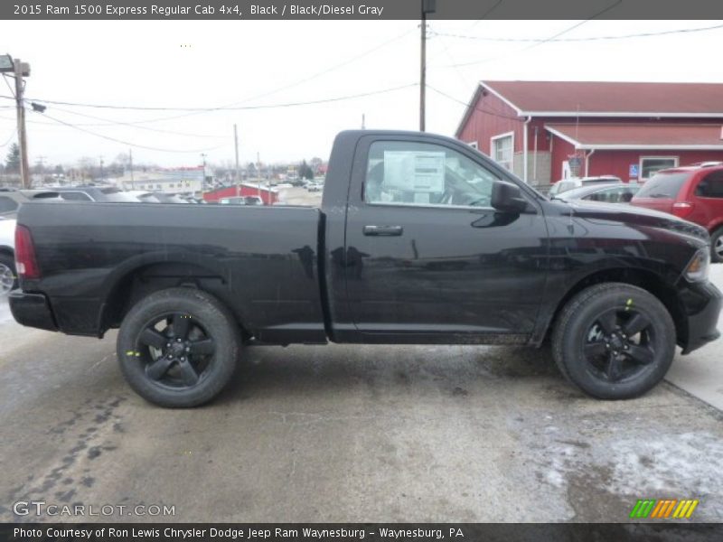 Black / Black/Diesel Gray 2015 Ram 1500 Express Regular Cab 4x4