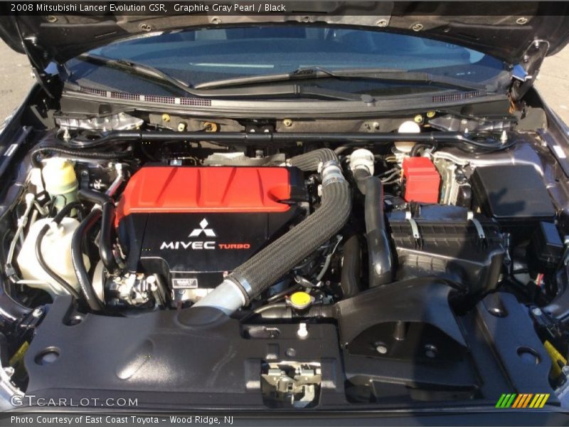 Graphite Gray Pearl / Black 2008 Mitsubishi Lancer Evolution GSR
