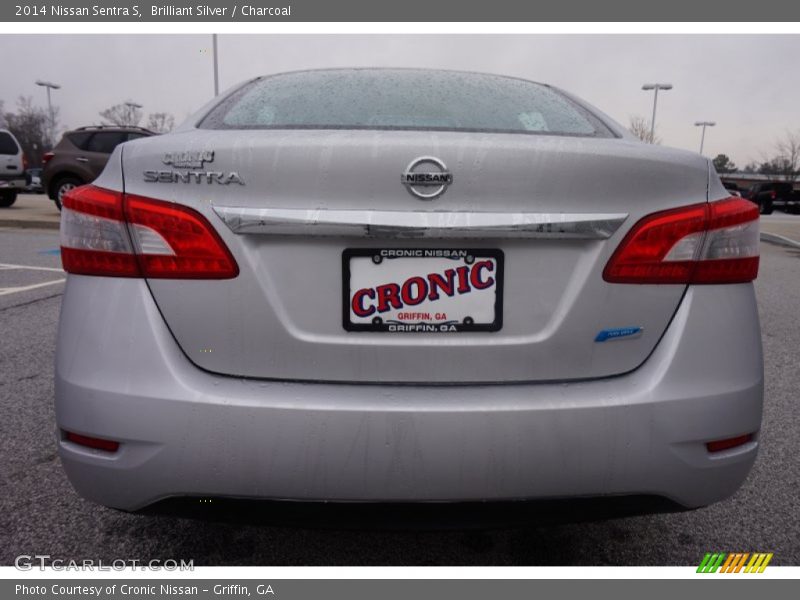 Brilliant Silver / Charcoal 2014 Nissan Sentra S