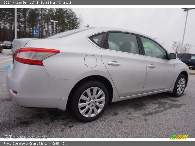 Brilliant Silver / Charcoal 2014 Nissan Sentra S