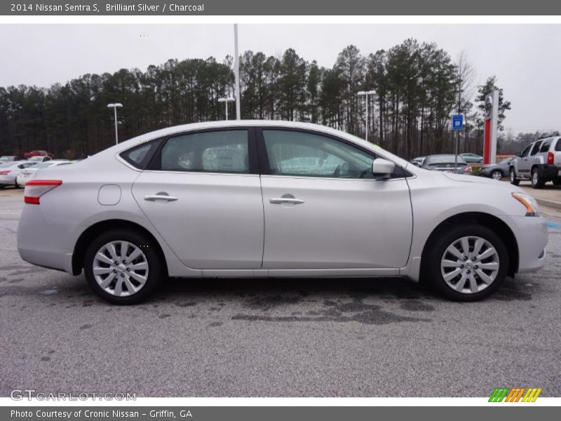 Brilliant Silver / Charcoal 2014 Nissan Sentra S