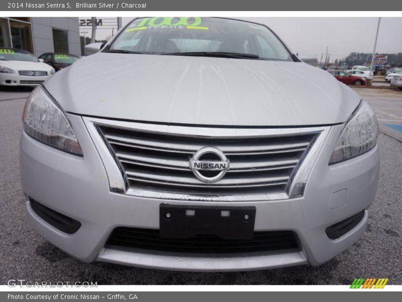 Brilliant Silver / Charcoal 2014 Nissan Sentra S