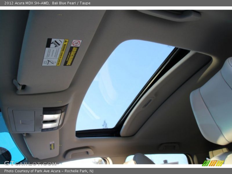Bali Blue Pearl / Taupe 2012 Acura MDX SH-AWD