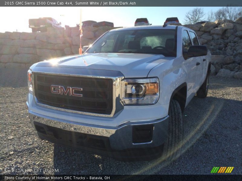 Summit White / Jet Black/Dark Ash 2015 GMC Sierra 1500 Crew Cab 4x4