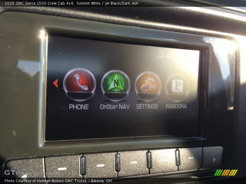 Summit White / Jet Black/Dark Ash 2015 GMC Sierra 1500 Crew Cab 4x4
