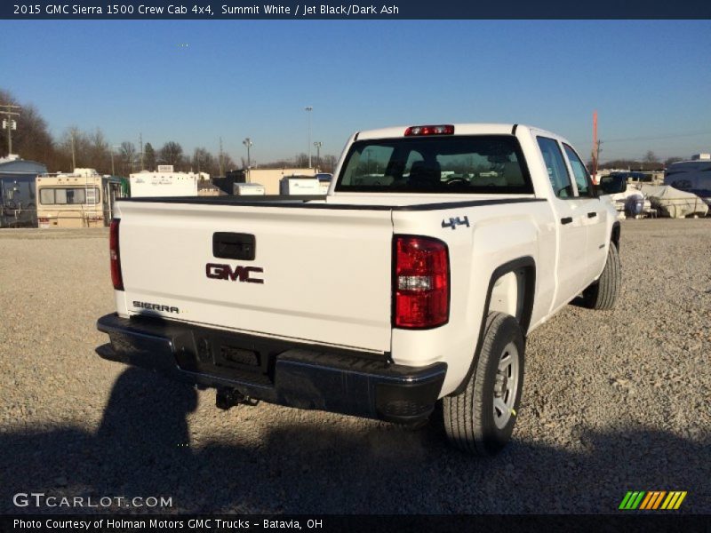 Summit White / Jet Black/Dark Ash 2015 GMC Sierra 1500 Crew Cab 4x4