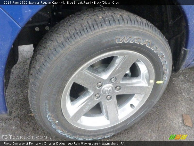 Blue Streak Pearl / Black/Diesel Gray 2015 Ram 1500 Express Regular Cab 4x4