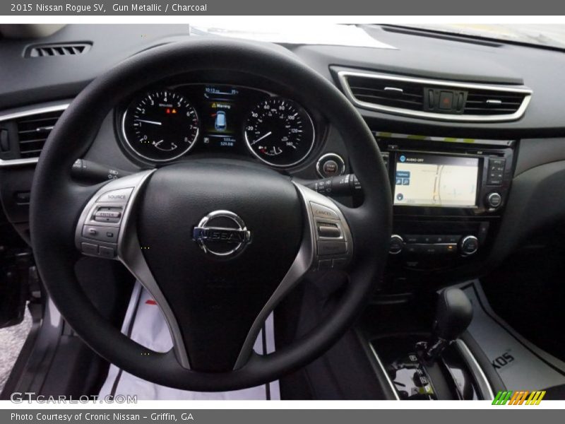 Gun Metallic / Charcoal 2015 Nissan Rogue SV