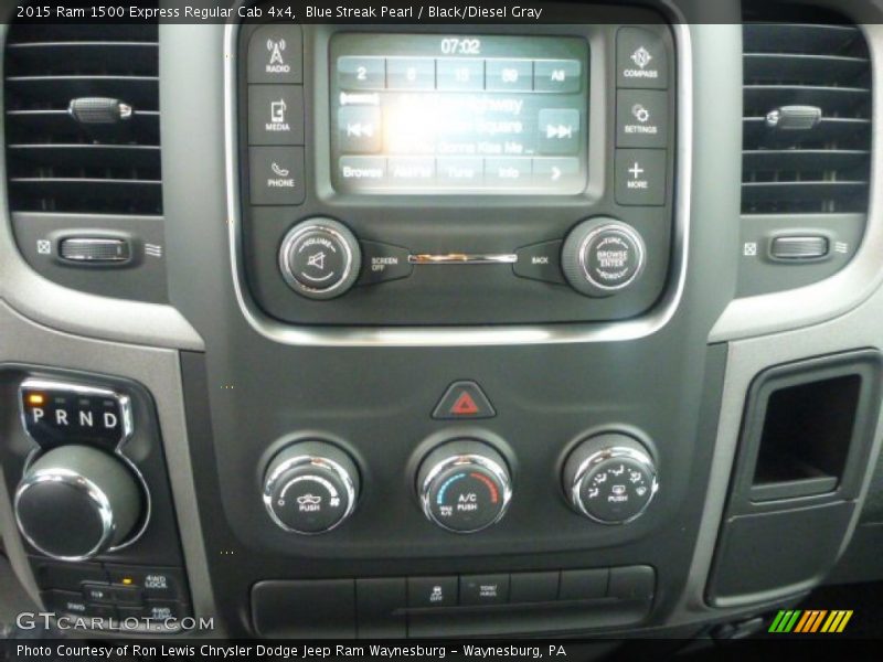 Blue Streak Pearl / Black/Diesel Gray 2015 Ram 1500 Express Regular Cab 4x4