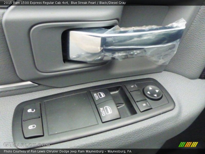 Blue Streak Pearl / Black/Diesel Gray 2015 Ram 1500 Express Regular Cab 4x4