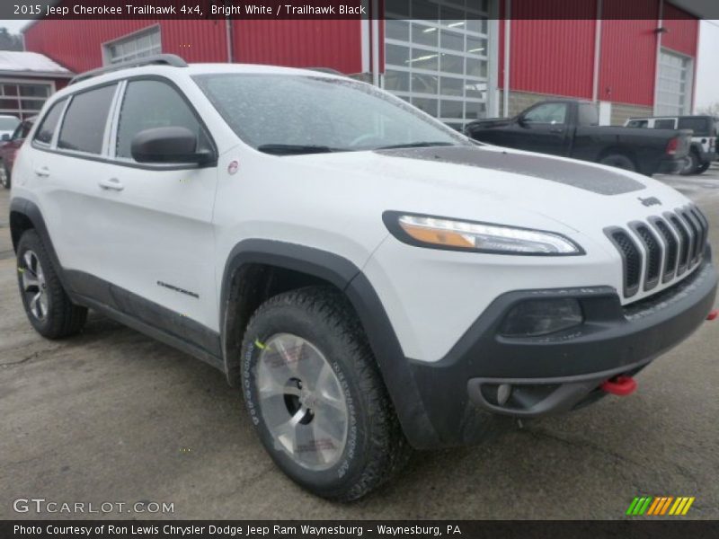 Bright White / Trailhawk Black 2015 Jeep Cherokee Trailhawk 4x4